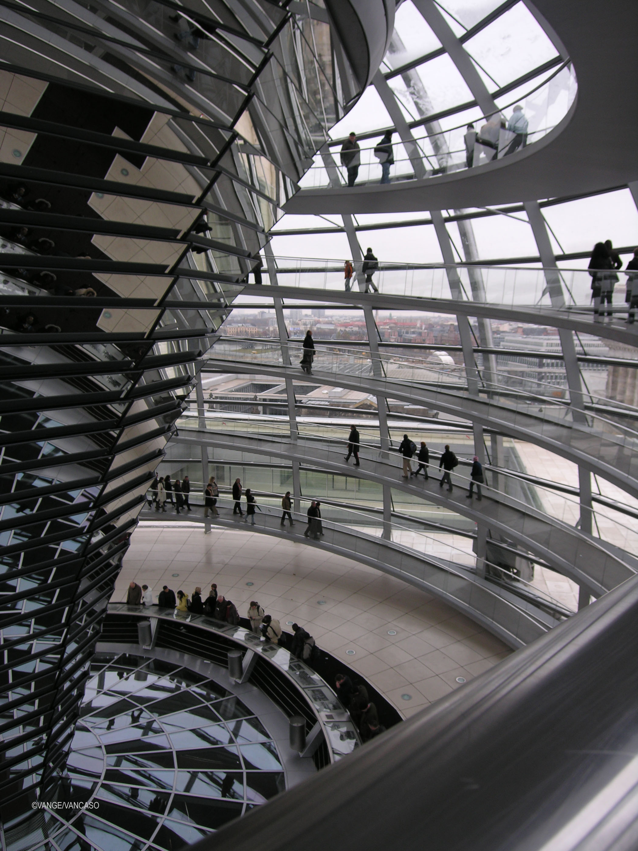 Reichstag dome in Berlin Germany