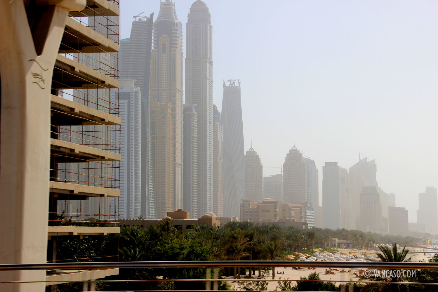 Dubai from the Palm Jumeirah, photo by Vange