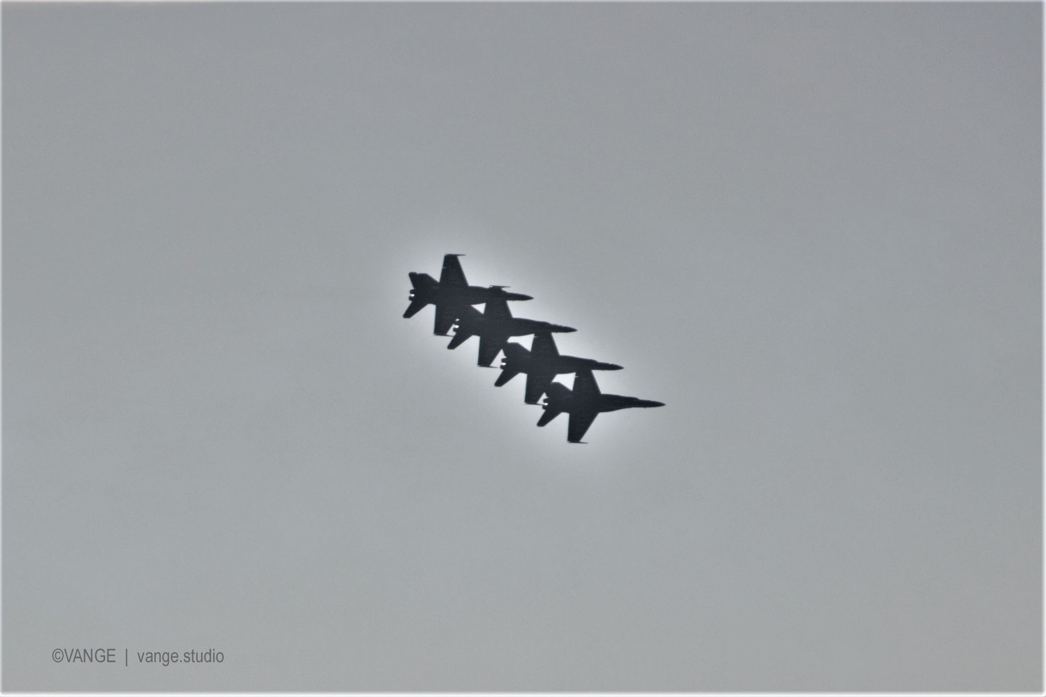 U.S. Navy Blue Angels flying over the SF Bay