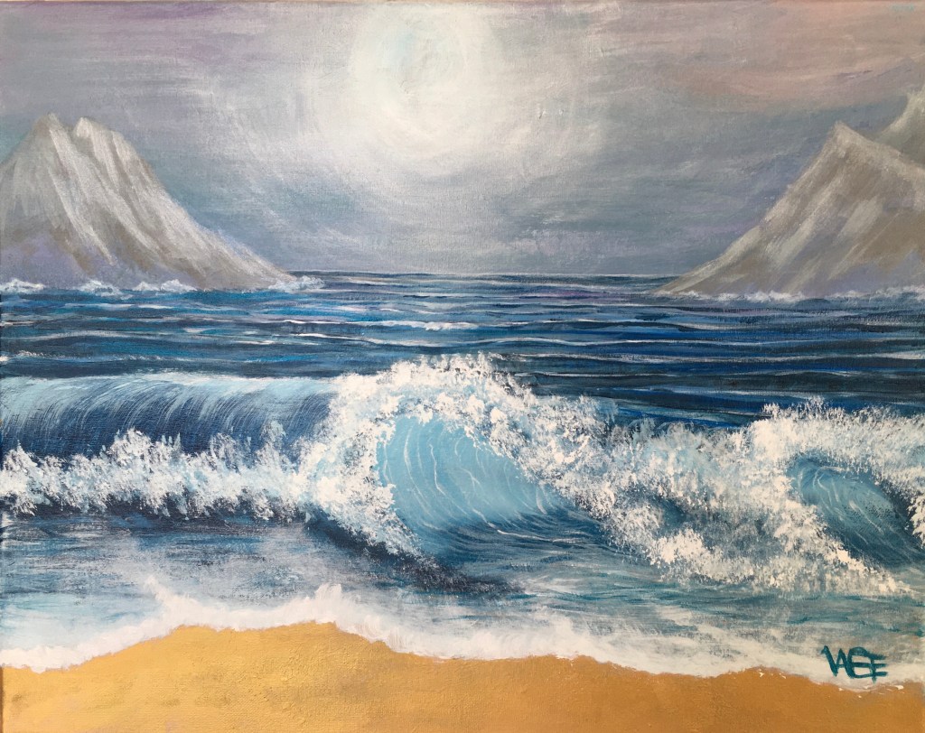 Double Wave painting by Vange
