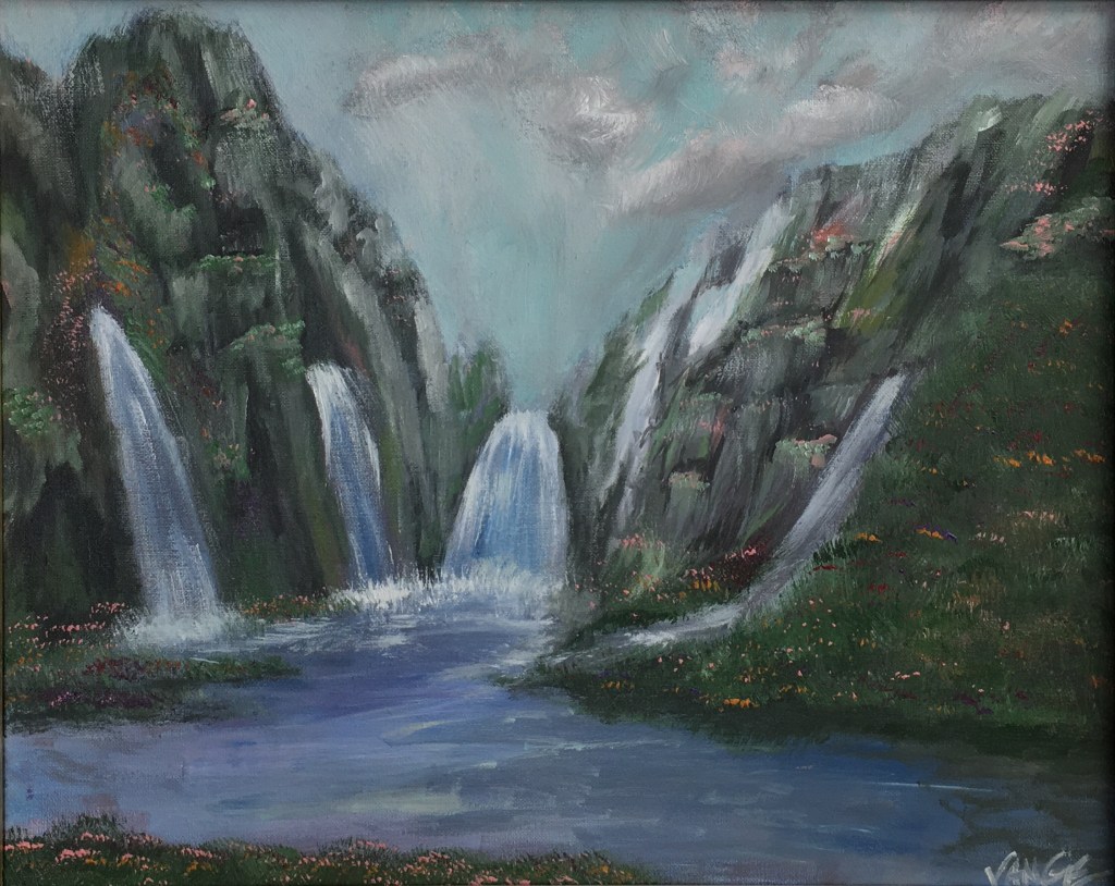 Abundant Falls painting