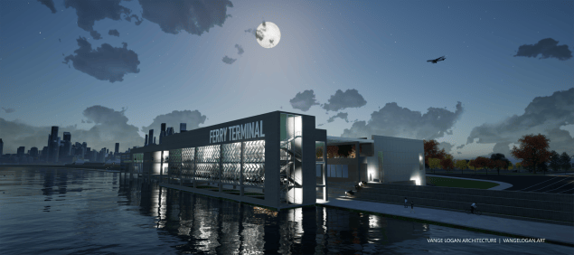 ferry terminal by vange logan